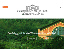 Tablet Screenshot of freunde-bayreuth.org